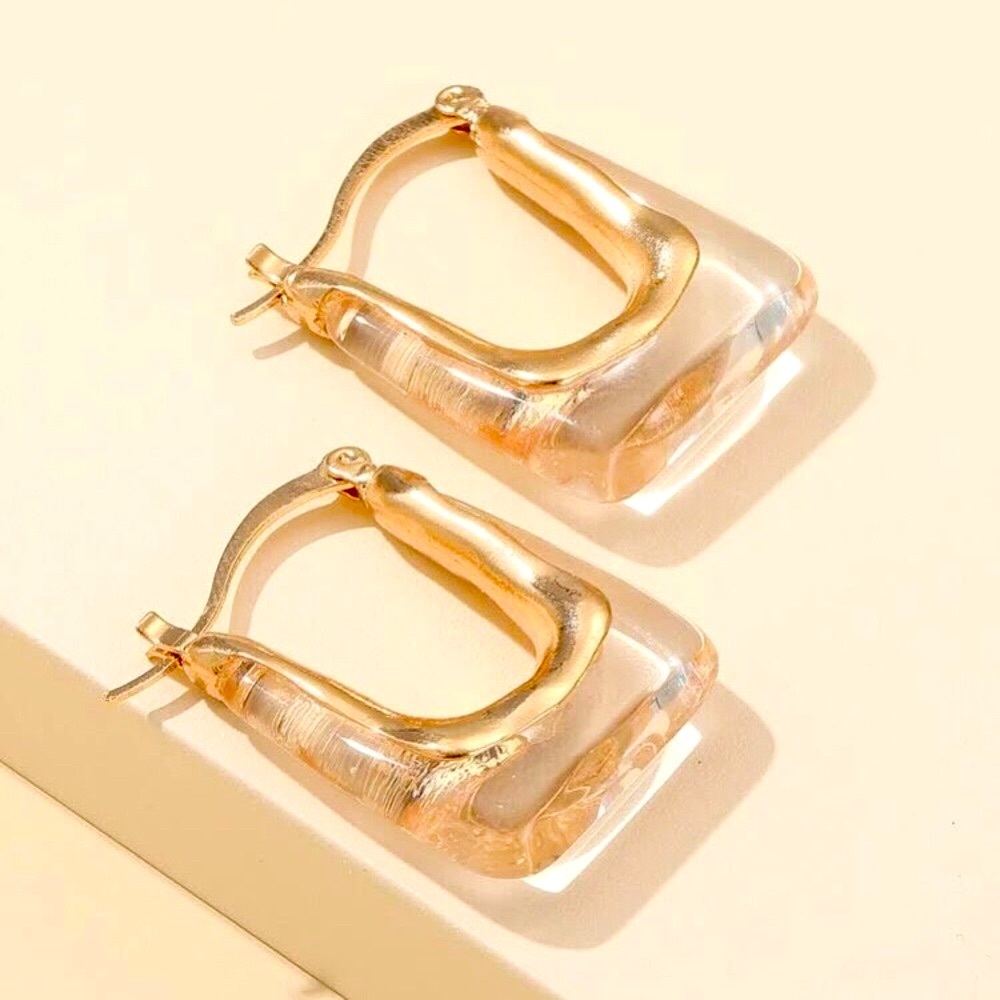⚜️𝟯𝟬%𝗢𝗙𝗙 𝗯𝘂𝗻𝗱𝗹𝗲𝘀 𝟯+⚜️ NEW Large Clear Acrylic Dangle Earrings